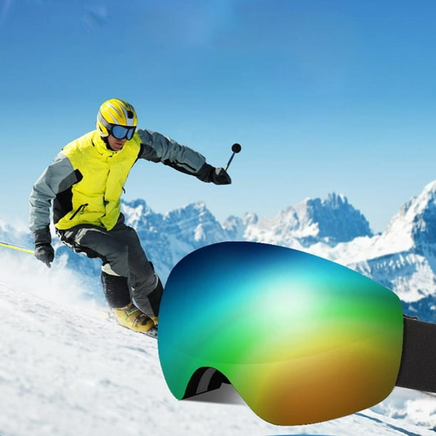 Gafas De Seguridad De Ski Ski Snow Gafas Anti Fog Motocicleta Protectora  Gafas Plata Sharpla gafas de esquí