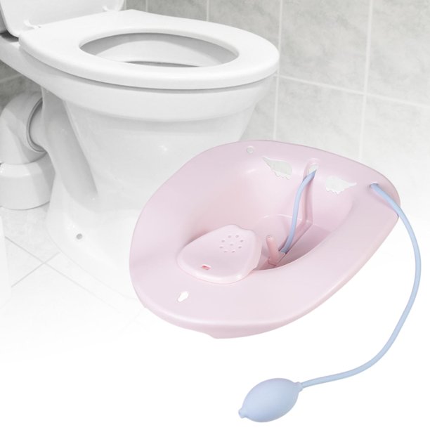 Baño para Hemorroides y Cuidado Post, Olla Bidet Portátil, universal Blanco  rosa jinwen Tina de baño de asiento de inodoro