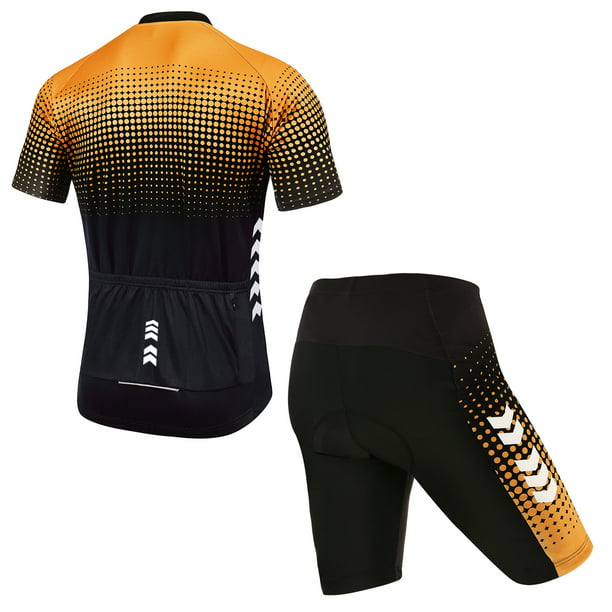 ciclismo Trajes cortos de verano para hombre Conjunto de ciclismo Jersey de ciclismo con pantal CACAGOO ropa ciclismo Walmart en línea