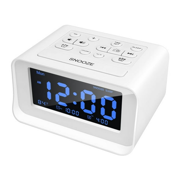 radio despertador digital led para dormitorio con puerto de carga usb reloj de control de temperatura reloj de escritorio electrónico zhivalor bst30052091