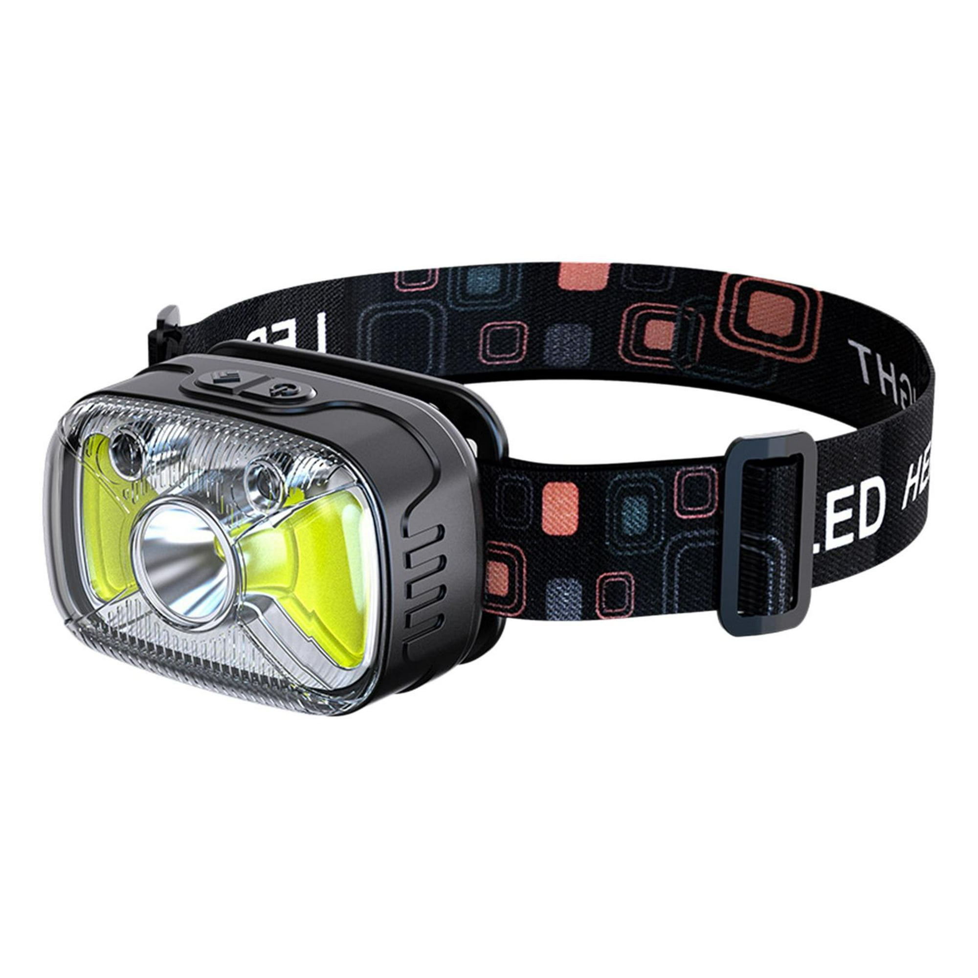 Linterna frontal LED recargable por USB, zoomable, sensor de movimiento,  linterna de cabeza súper brillante, para camping, senderismo, al aire  libre