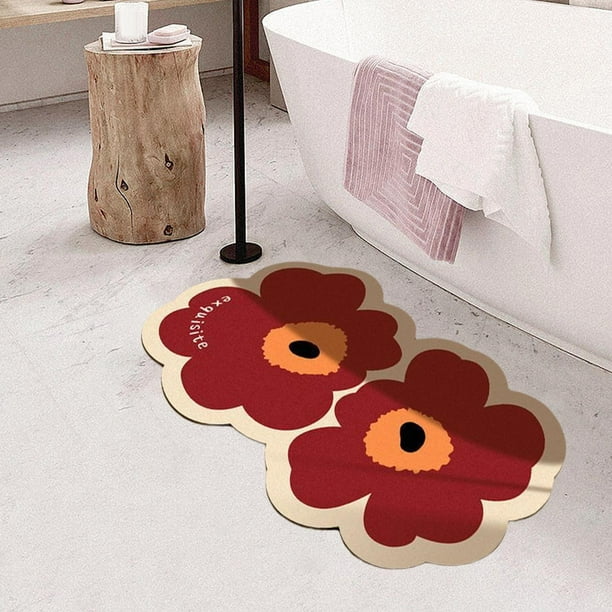 Alfombrilla de baño antideslizante, felpudos lavables a máquina