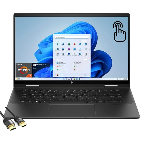 laptop táctil hp envy x360 2 en 1 portátil pantalla de 156 ryzen 7 7730u 16gb ram 2tb pcie ssd