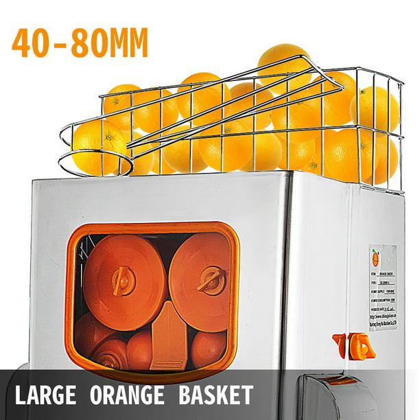 VEVOR VEVOR Exprimidor eléctrico de cítricos, exprimidor de zumo de naranja  con un cono de exprimido, máquina para hacer zumo de naranja con filtro de  acero inoxidable de 100 W, fácil de