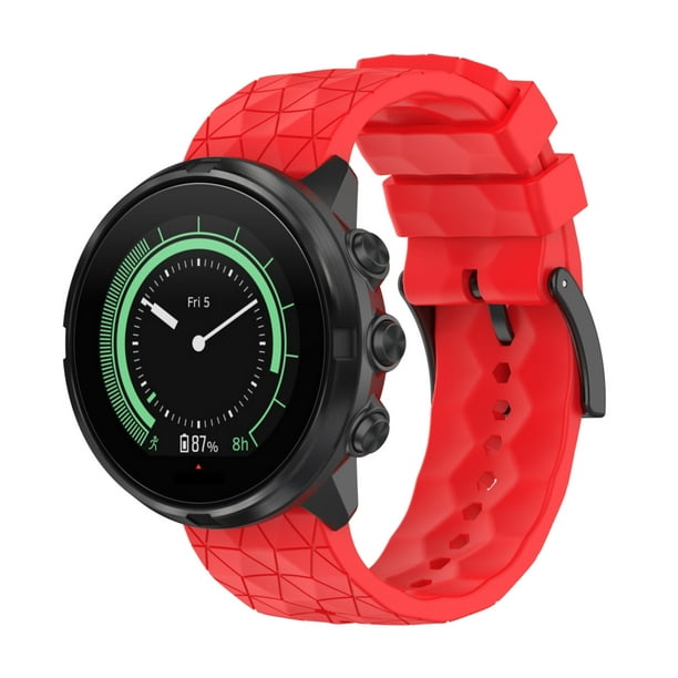 Correa de silicona compatible con Suunto 9 Smartwatch GPS/para SUUNTO 9 Baro  Sport Wrist HR correa de repuesto NikouMX