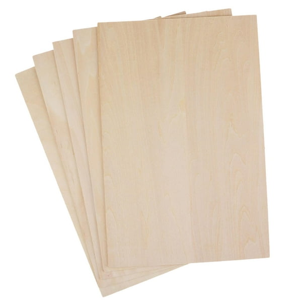 Tablero de madera contrachapada Hojas de tilo de 1/16 pulgadas, madera  natural fina sin terminar para manualidades, pasatiempos y fabricación de