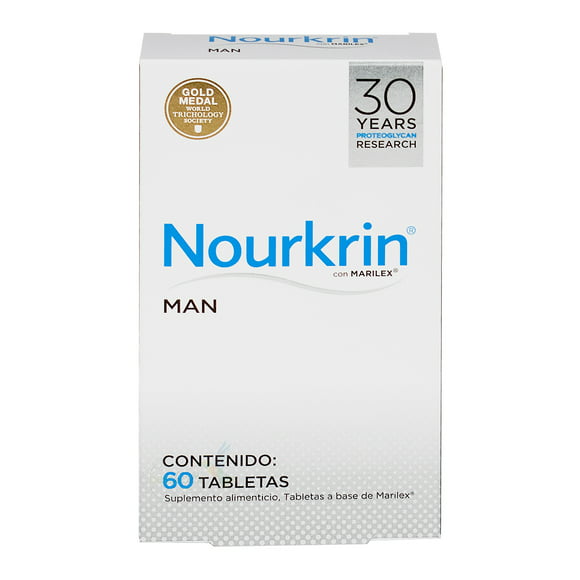 nourkrin man 60 tabs tratamiento contra la caída del cabello para hombre nourkrin hombre