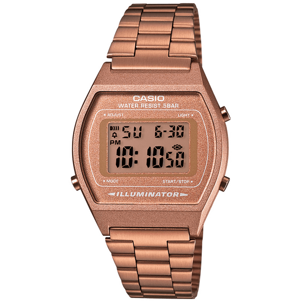 Reloj Casio Vintage Dama Oro Rosa B640WC-5AVT Vintage 640WC5AVT Walmart en línea