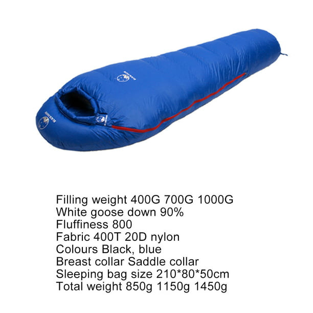 Saco para Dormir Ultraligero Sleeping Bag Impermeable con Bolsa De  Transporte ilios innova Para adulto Azul