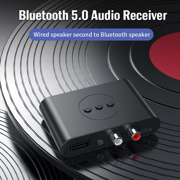 Transmisor Receptor Bluetooth 5.1 2 en 1 Jack 3.5mm A 2 RCA Convertidor de  Audio Estéreo Adaptador Conversor, Moda de Mujer