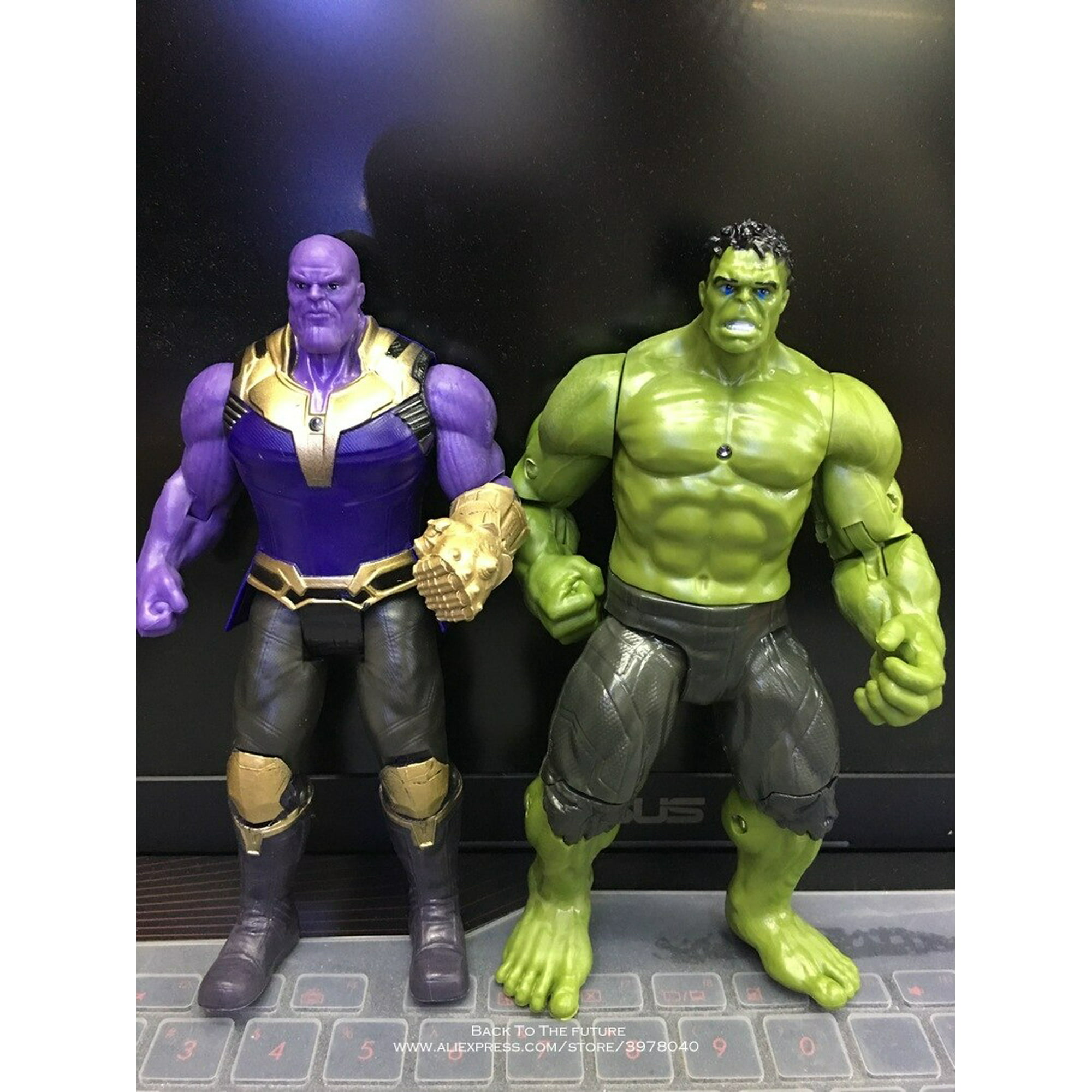 Hasbro E78215 figuras de acción de superhéroes juguetes coleccionables para  niños cumpleaños regalo de Navidad vengadores Marvel Hulk Thanos  zhangmengya LED
