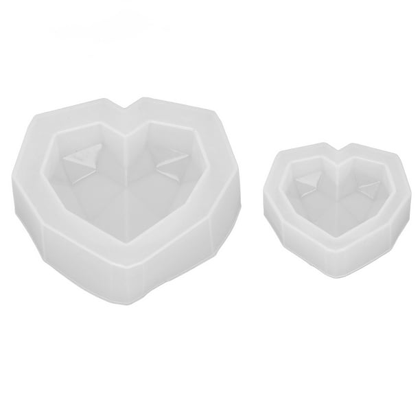 Molde De Silicona Para Resina Corazón / Silicone Mold Heart 2x2”