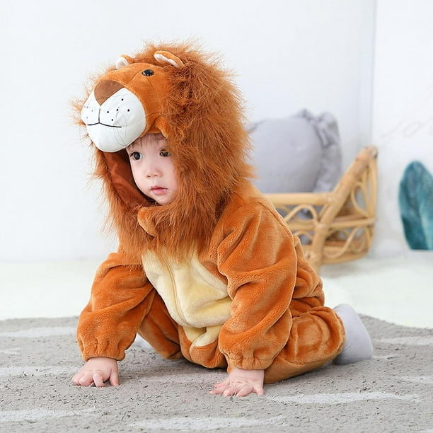 Disfraz de dinosaurio infantil con capucha de franela para niños pequeños  con capucha, regalo con diseño suave de animales