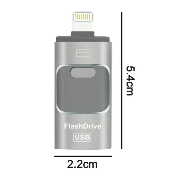 Unidad flash para iPhone 256GB, 4 en 1 USB tipo C, memoria USB tipo C,  memoria externa de almacenamiento para iPhone, iPad, computadora Android,  azul