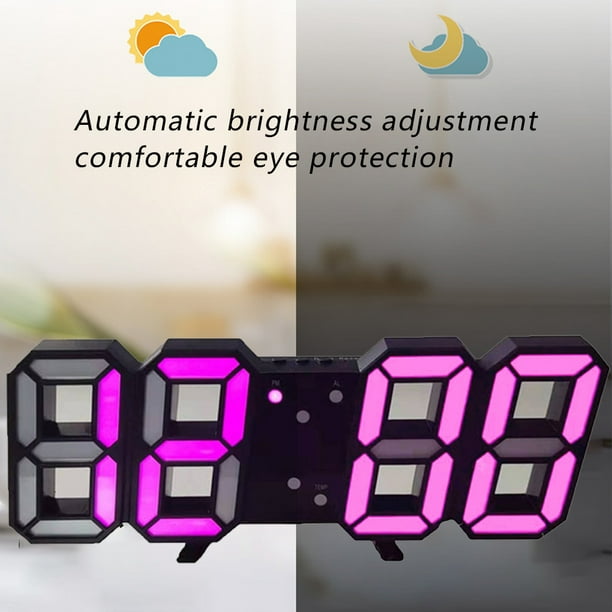 Despertador electrónico digital del regalo del reloj de pared LED