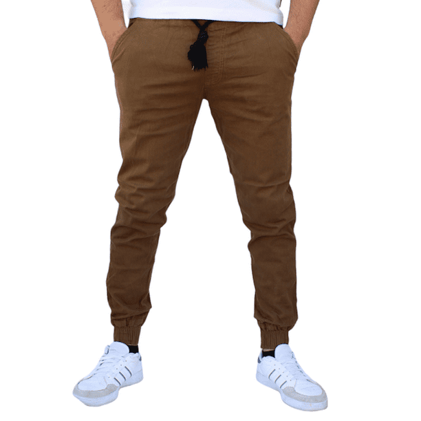 Pantalón Jogger Corte Chino De Gabardina - Junter - Hombre