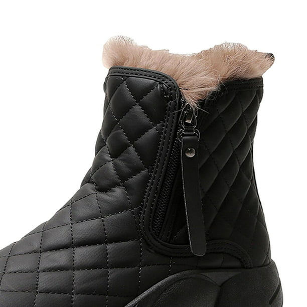 su Parcialmente arpón Botas de nieve de invierno con forro cálido para mujer, botines  impermeables, botines para exteriore Soledad botas de nieve | Walmart en  línea