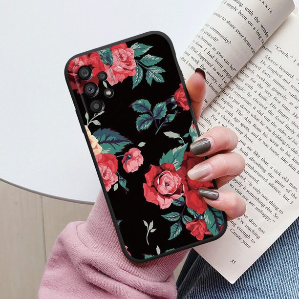 Funda blanda para teléfono Samsung Galaxy A53 5G, carcasa de TPU con flores  bonitas y mariposas