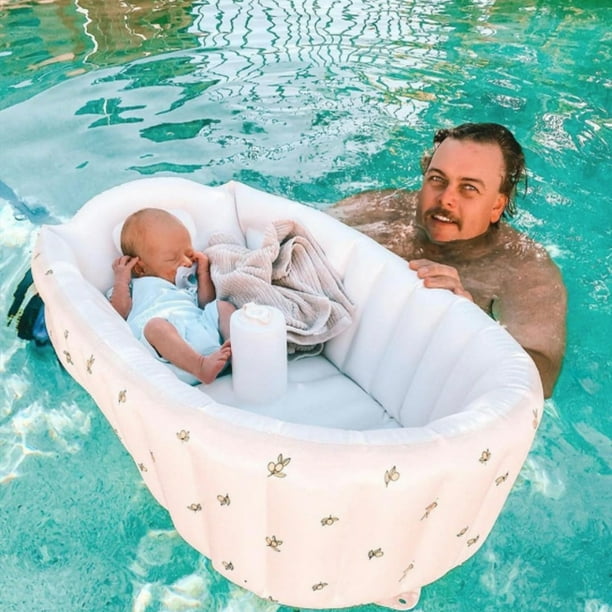 Piscina inflable portátil para bebés, bañera plegable para niños
