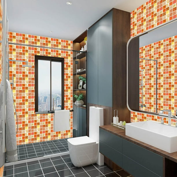 Pegatinas de pared de mosaico, decoración del hogar, cocina, baño