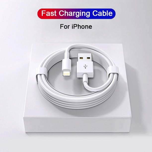 Cargador para ¡Phone 7 + cable lightning, usb, apple, carga rápida
