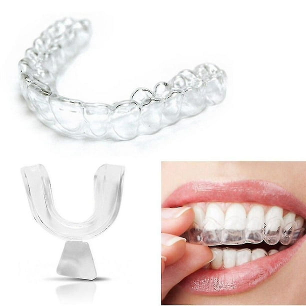 Comprar Protector bucal nocturno de silicona para apretar los dientes,  ayuda para dormir, mordida Dental, 4 Uds.