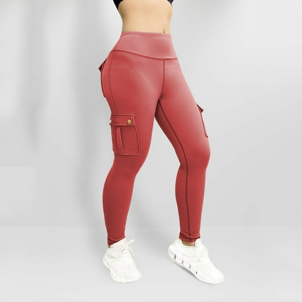 Pantalones deportivos para yoga activos, con bolsillos