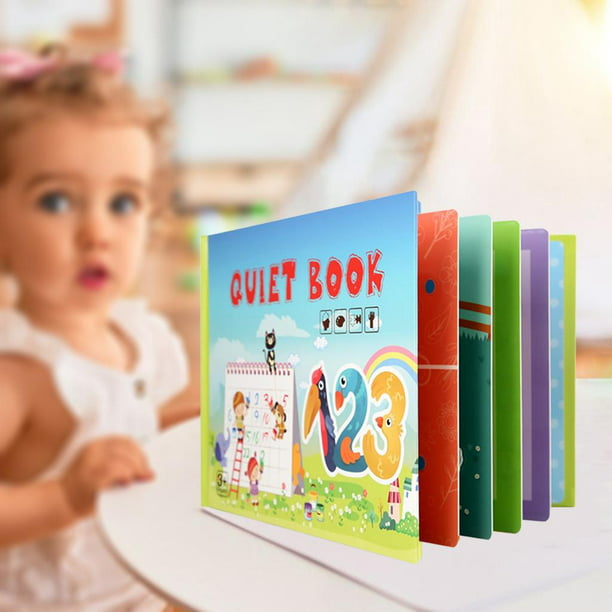Bambebe Montessori Quiet Book, Libro Tranquilo para niños pequeños de 2 años,  Paste Book Juguetes Educativos, Infantil Libro Silencioso, Libro Ocupado  Reutilizable : : Bebé