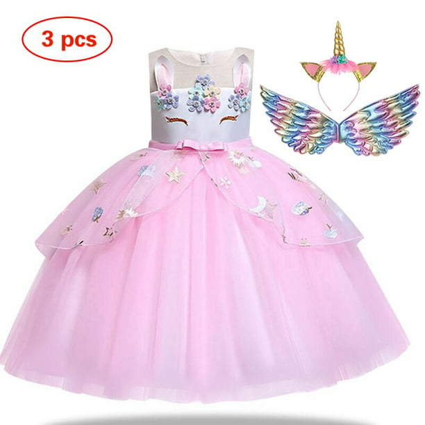  Vestido de cumpleaños para niñas de 1 a 2 años, vestido de  fiesta de cumpleaños para bebé, trajes para niñas de 1 a 2 años (color : 2-5,  talla para niño