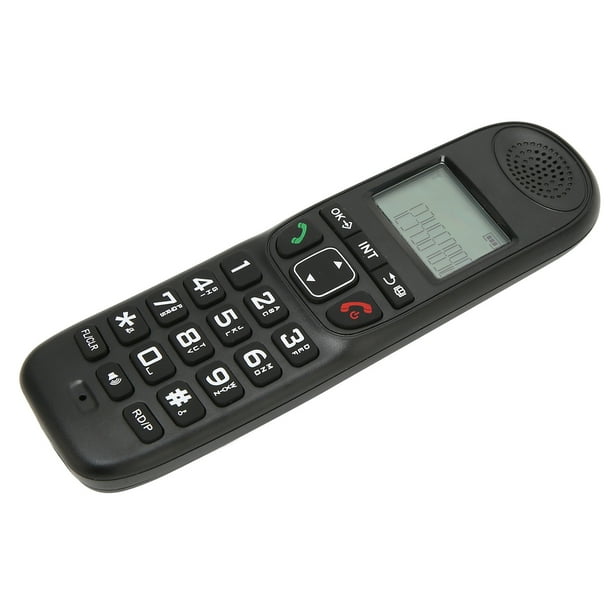 Teléfono inalámbrico expandible para oficina en casa, llamada manos libres  con identificador de llamadas, enchufe estadounidense de 100-240V