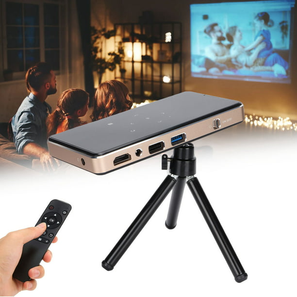 Android Smart DLP Mini proyector 4K LED 1080P WiFi Bluetooth proyector de  bolsillo HD cine en casa cine cine familiar, compatible con  WiFi/HDMI/Bluetooth/USB/TF tarjeta/cable de audio incluido trípode :  : Electrónicos