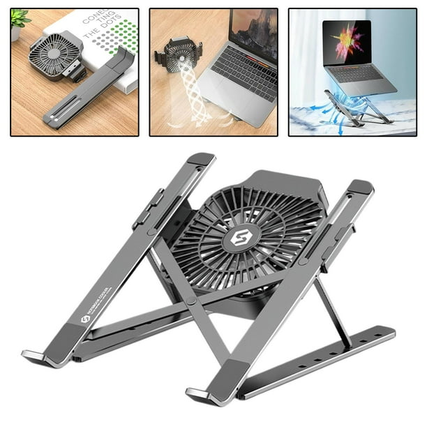 Base Soporte Para Laptop Aluminio Pliegue Portátil Plata