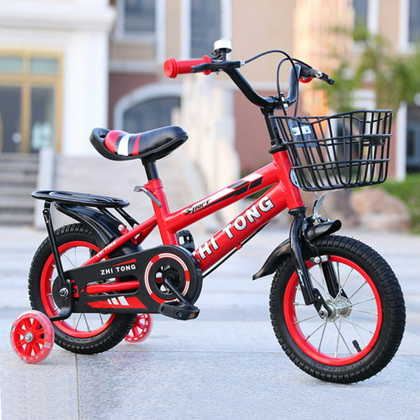 Bicicleta Infantil Ligera De 16 Pulgadas Para Niños 2 En 1 Con