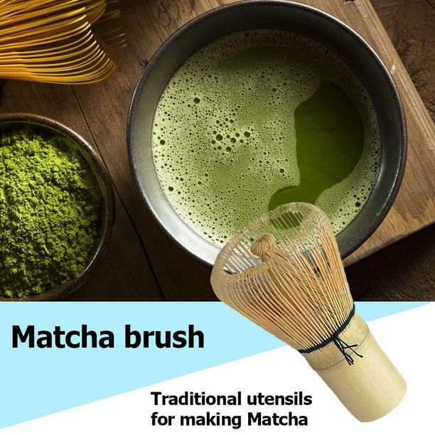 Batidor de bambú para hacer té matcha té matcha verde en polvo en