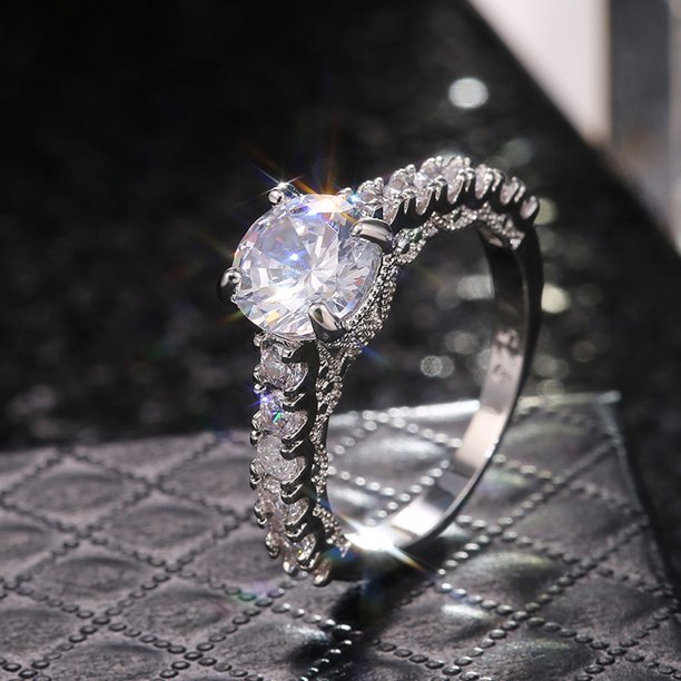 Anillo de diamantes online para mujer