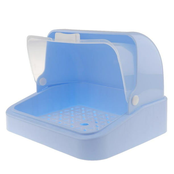 Bandeja de cubiertos de plástico para cajón, 5 compartimentos, soporte para  utensilios para encimera, color azul marino