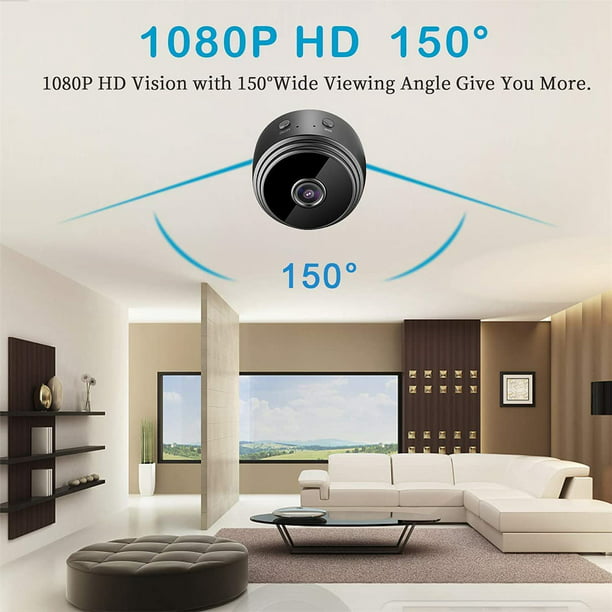 Cámara oculta con cargador USB WiFi, cámara espía de seguridad para  interiores con grabación de video HD de 1080P, vista remota de aplicación,  alarma