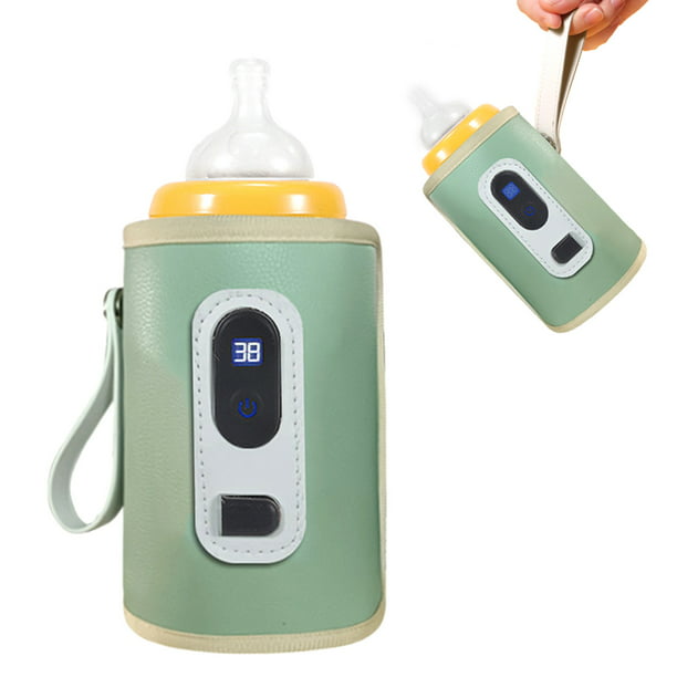 Calentador de biberones USB, Calentador USB portátil Calentador de Leche  Materna para bebés Taza de Viaje Control de Temperatura Taza de Leche  Materna