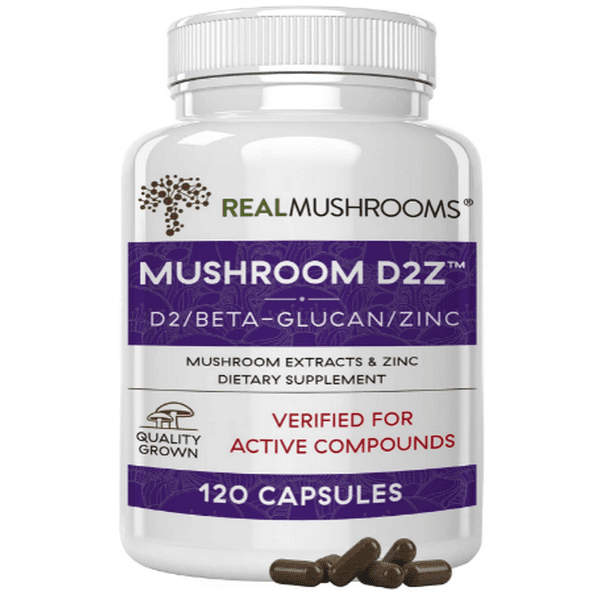 Real Mushrooms Mushroom d2z 120 Cápsulas Real Mushrooms Vitaminas de