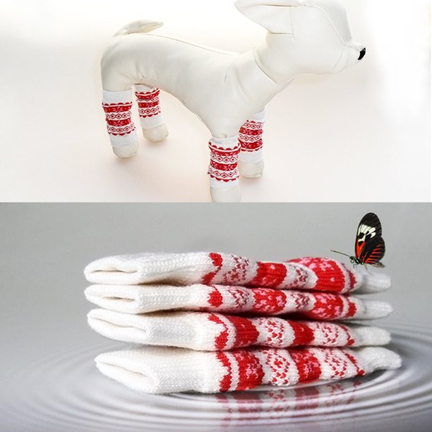 4 Unids/set Calcetines Para Mascotas Para Perros Y Gatos