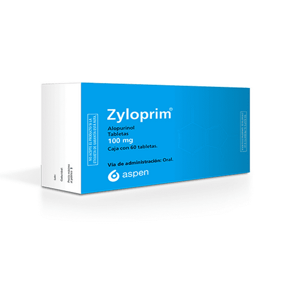 Zyloprim 100 mg 60 tabletas
