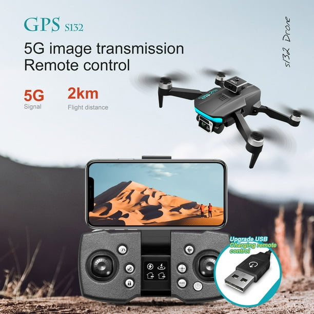 4CH Aerocraft GPS Posicionamiento HD Fotografía aérea 5G Wifi Recepción  para adultos Hugtrwg libre de BPA