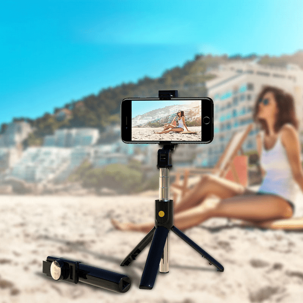 Palo Bluetooth para selfies de teléfonos inteligentes con trípode