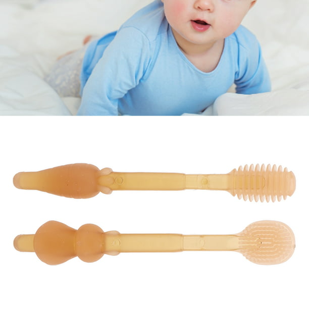  Cherish Baby Care Juego de cepillos de dientes para bebés (3 a  24 meses), cepillo de dientes de dedo de bebé, cepillo de dientes de  entrenamiento y cepillo de dientes para