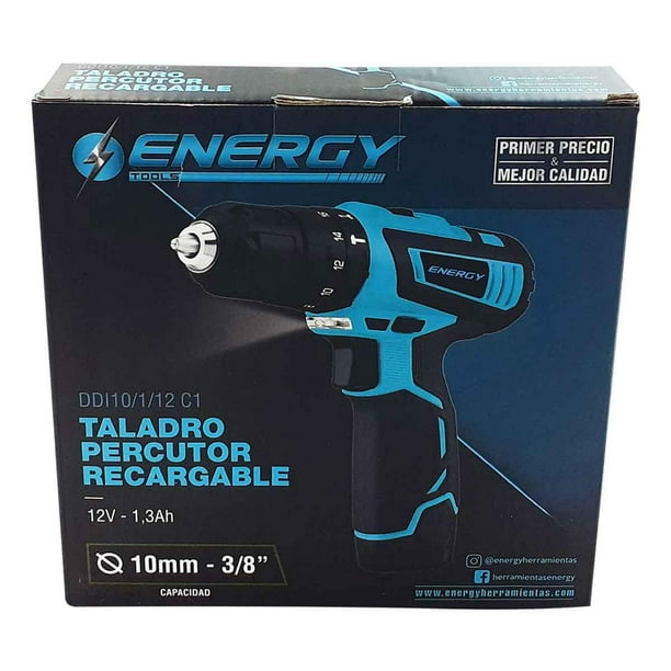 Taladro Rotomartillo Atornillador 3/8 12V Recargable Energy Energy Tools  DDI10/1/12 C1