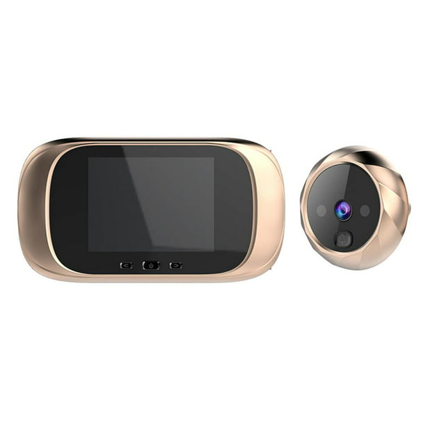 Timbre WiFi inteligente con mirilla de vídeo de cámara de 1080P/120 ° para  puerta pantalla LCD de 4 Abanopi Timbre visual