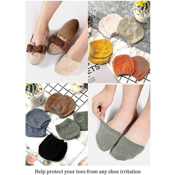 8 pares de medias medias con forro para el dedo del pie, calcetines sin  costuras para mujer, medias YONGSHENG 8390612104985