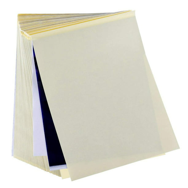 100 hojas de papel de transferencia térmica para tatuajes y manualidades,  8.27 x 11.7 pulgadas