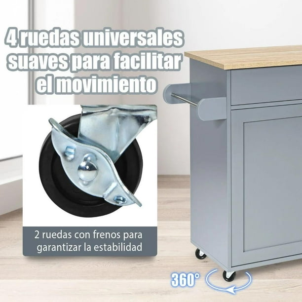 Ruedas de aluminio vintage para muebles, carritos o contenedores