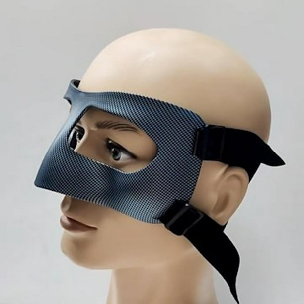 Máscara de baloncesto, máscara facial para nariz rota, correa elástica  ajustable, protección para la nariz y la cara, para boxeo de karate  DYNWAVEMX protector de nariz de baloncesto